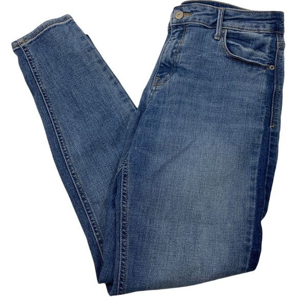 Old Navy Denim - Old Navy Rockstar Jeans 10  32" X 29" Super Skinny Stripe Medium Mid Rise